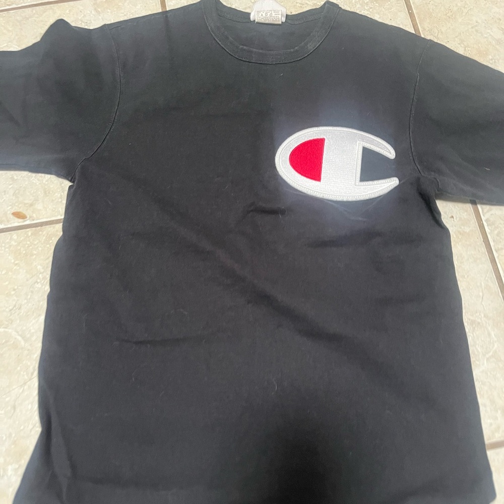 Champion Kids Black T-Shirt